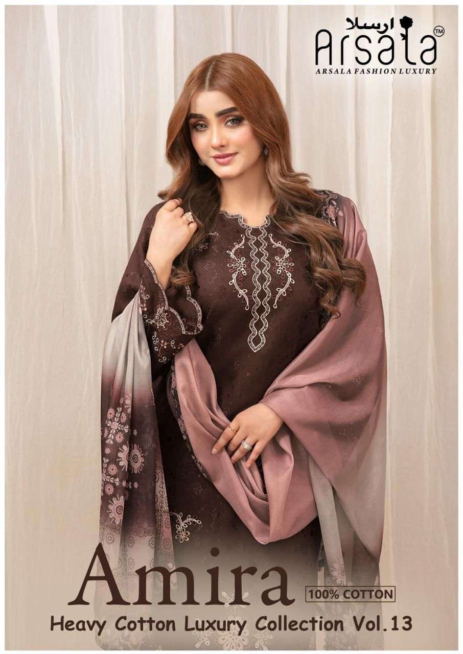 AMIRA HEAVY COTTON LUXURY COLLECTION VOL - 13 BY ARSALA